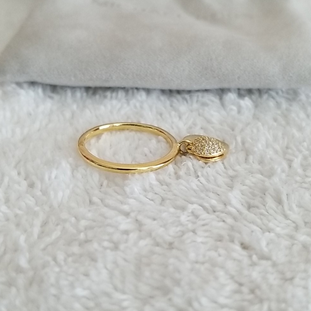 New Michael Kors Love Pave Heart Ring - Picture 3 of 6